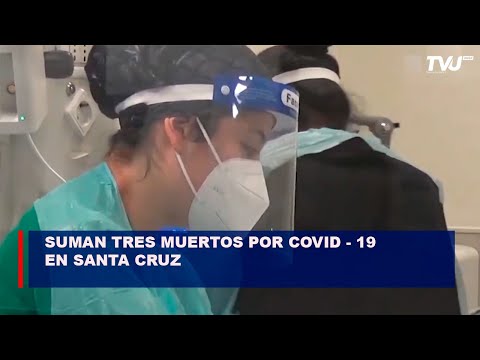 Suman tres muertos por Covid - 19 en Santa Cruz