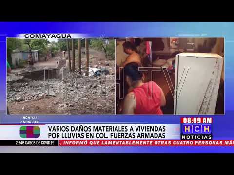 Mal trabajo en quebrada provocó inundaciones : Vecinos de col. FFAA, Comayagua