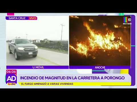 Incendió de gran magnitud generó alarma en Porongo
