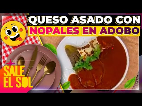 Receta de queso asado con nopales en adobo con la chef Ingrid Ramos y Juan Soler