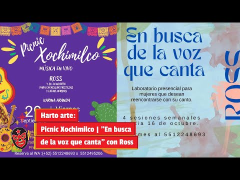 Harto arte: Picnic Xochimilco | En busca de la voz que canta con Ross