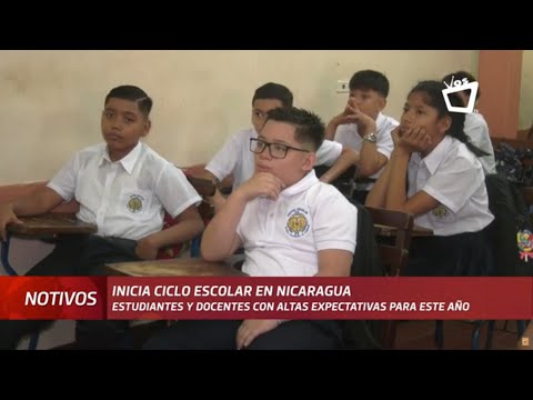 Inicia ciclo escolar 2024 en toda Nicaragua