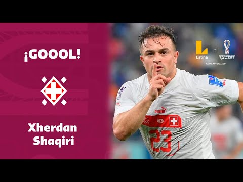 ¡GOOOL! Xherdan Shaqiri anotó tras un soberbio zurdazo y puso a Suiza 1-0 ante Serbia