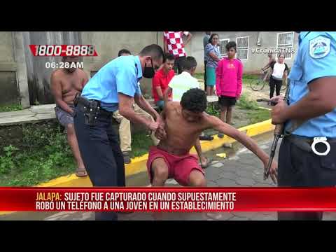 Capturan a sujeto en Jalapa acusado de haber robado un celular - Nicaragua