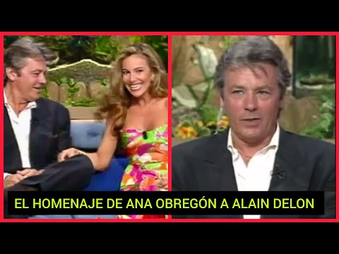 ?ANA OBREGÓN SE DESPIDE DE ALAIN DELON RECORDANDO LA AMISTAD QUE MANTUVIERON