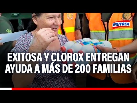 Piura: ¡Cruzada solidaria! Exitosa y Clorox entregan ayuda a más de 200 familias en Tacalá