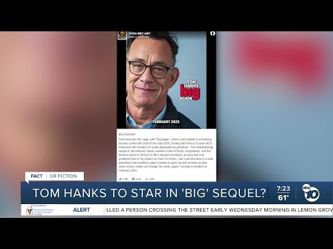 Post shows poster for sequel to 'Big' with Tom Hanks reprising role?
