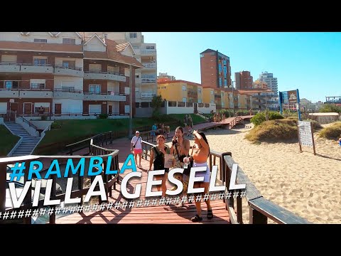 Recorriendo LA RAMBLA DE VILLA GESELL  I BUENOS AIRES I ARGENTINA I 4K TOUR Walking