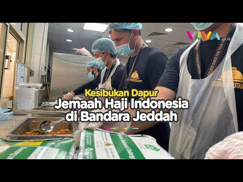Suasana Dapur Katering Makanan Jamaah Haji Indonesia di Jeddah