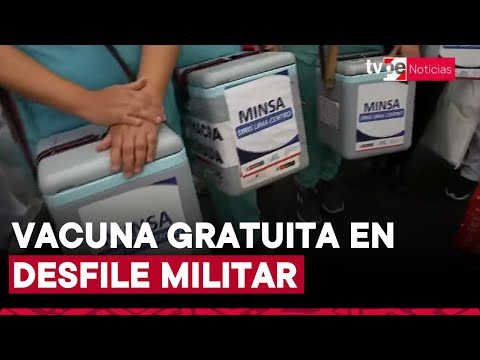 Fiestas Patrias: vacunarán gratuitamente a público que asiste a la Gran Parada y Desfile Militar