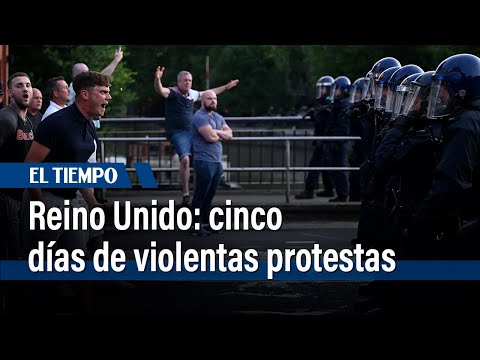 Quinto día de violentas protestas de la extrema derecha en Reino Unido | El Tiempo