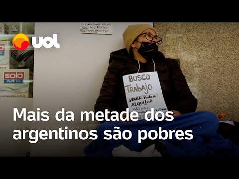 Pobreza dispara na Argentina e mais da metade da população do país é pobre