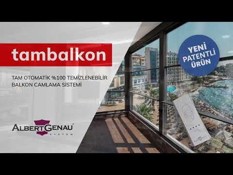 Tambalkon VertiFlex All Clean Tam Otomatik Temizlenebilir Balkon Camlama Sistemi