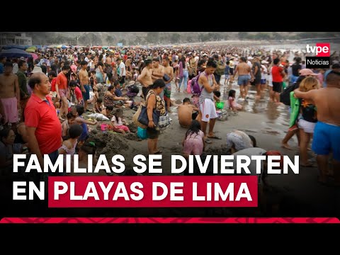 Chorrillos: familias visitan playa de Agua Dulce por Semana Santa