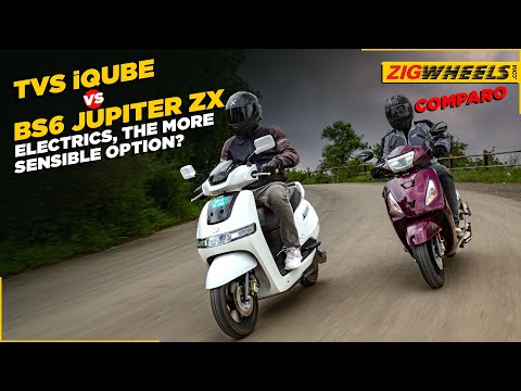 TVS iQube Electric vs BS6 Jupiter ZX | Which One Should You Choose? | BikeDekho.com