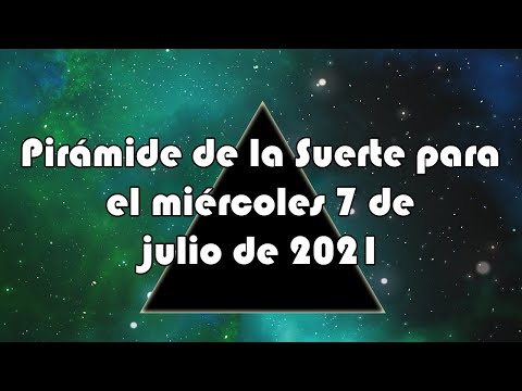 Lotería de Panamá - Pirámide para el miércoles 7 de julio de 2021