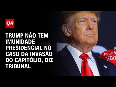 Trump não tem imunidade presidencial no caso da invasão do Capitólio, diz tribunal | BRASIL MEIO-DIA