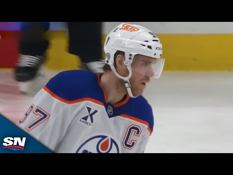Oilers Connor McDavid Uses Screen To Snipe Power-Play goal vs. Blues