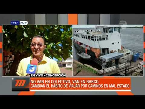 Cambian buses por barcos ante el pésimo estado de los caminos