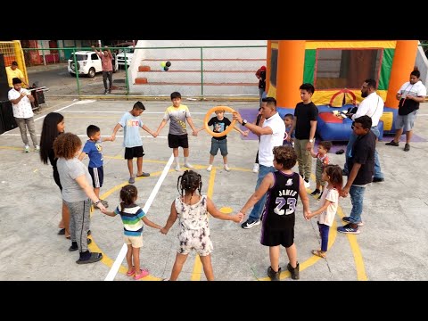 Niños del Barrio Cuatro de Mayo, disfrutaron una tarde llena de actividad recreatividad y diversion