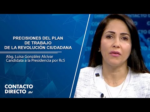 Luisa González, candidata a la presidencia, habla de sus propuestas | Contacto Directo | Ecuavisa