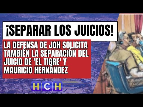 Defensa de JOH pide también separar juicio de El Tigre y Mauricio Hernández