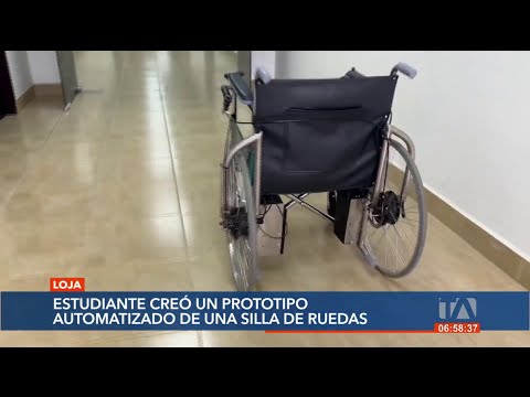 Estudiante crea un prototipo automatizado de una silla de ruedas