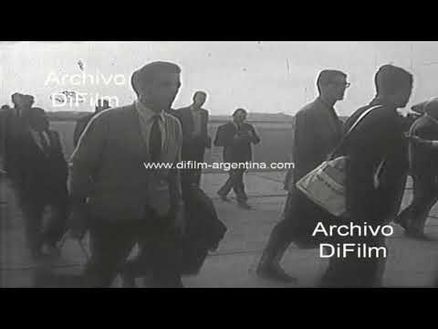 Plantel de baloncesto del Real Madrid visita Buenos Aires 1965