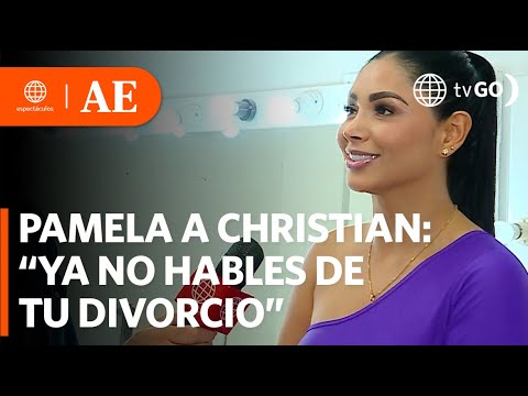 Pamela Franco le pide a Christian no hablar más del divorcio | América Espectáculos (HOY)