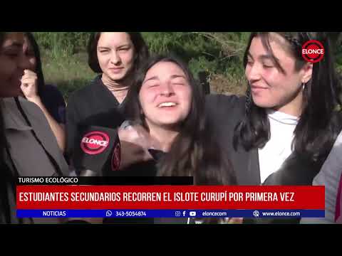 Estudiantes secundarios recorren el Islote Curupí por primera vez