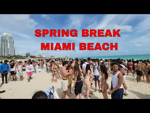 Spring Break en Miami Beach comienza con mucha gente