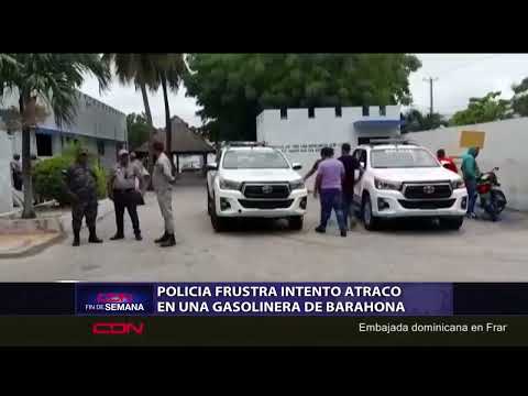 Policía frustra intento atraco en una gasolinera de Barahona