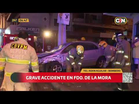 Grave accidente de tránsito en Fernando de la Mora