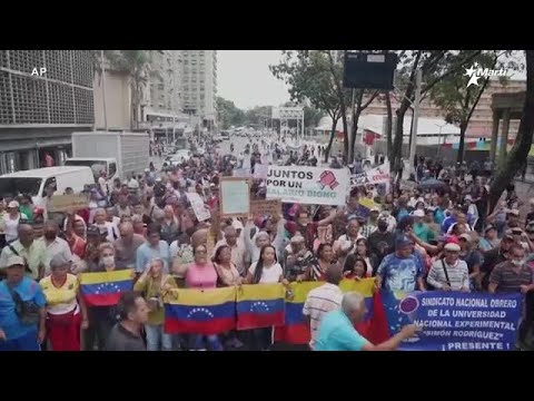 Info Martí | Vuelven a tomar las calles de Caracas maestros y trabajadores públicos