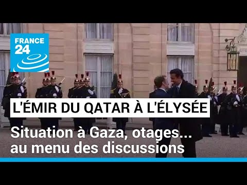 L'émir du Qatar reçu à l'Elysée : situation à Gaza et libération des otages au menu des discussions
