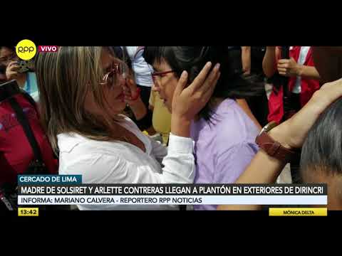 Madre de Solsiret Rodríguez llegó a plantón frente a la Dirincri