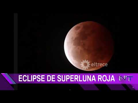 Así fue el eclipse lunar que permitió ver la Superluna o Luna de Sangre