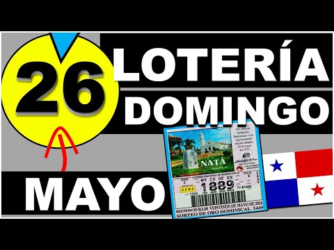 Resultados Sorteo Loteria Domingo 26 de Mayo 2024 Loteria Nacional de Panama Sorteo Hoy Dominical