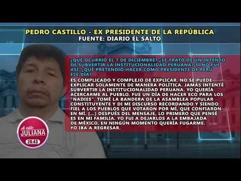 Pedro Castillo dio entrevista desde la Diroes y negó intento de fuga