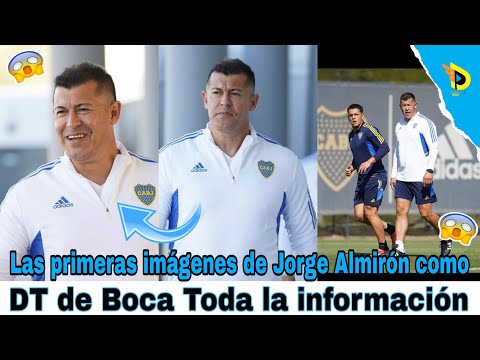 Las primeras imágenes de Jorge Almirón como DT de Boca | los detalles de su presentación