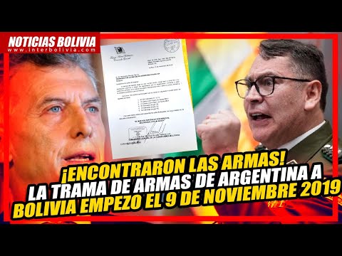 ?CONFIRMAN la EXISTENCIAS de ARMAS ARGENTINAS en BOLIVIA TODO EMPEZO el 9 de NOVIEMBRE de 2019