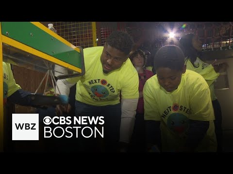 Boston students learn about Earth Day and STEAM with Patriots' Jonathan Jones
