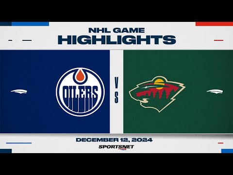 NHL Highlights | Oilers vs. Wild - December 12, 2024