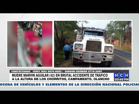 Fatal accidente vial deja una persona muerta en carretera que conduce hacia Campamento, Olancho