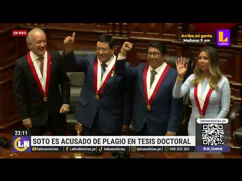 Alejandro Soto: acusan al presidente del Congreso de plagiar su tesis doctoral