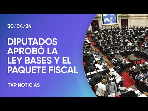 Diputados aprobó la Ley Bases y el paquete fiscal tras 29 horas de debate