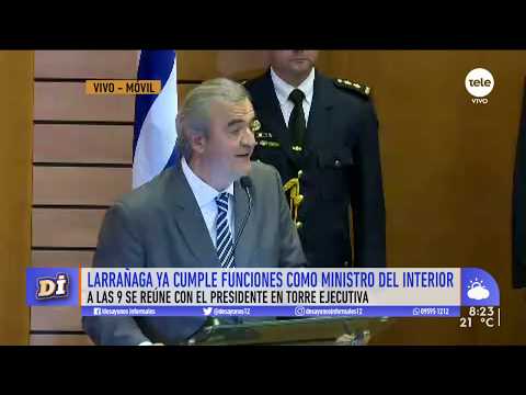 Jorge Larrañaga asumió como ministro del Interior: Los espacios públicos volverán a ser de todos