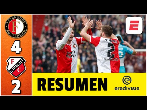 FEYENOORD y SANTIAGO GIMÉNEZ consiguieron un TRIUNFAZO por 4-2 frente a UTRECHT | Eredivisie