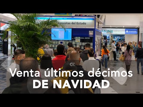 Venta últimos décimos de la Lotería de Navidad en Canarias