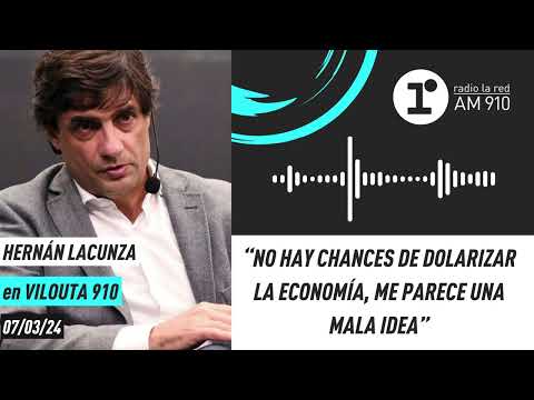 Hernán Lacunza: “No hay chances de dolarizar la economía, me parece una mala idea”